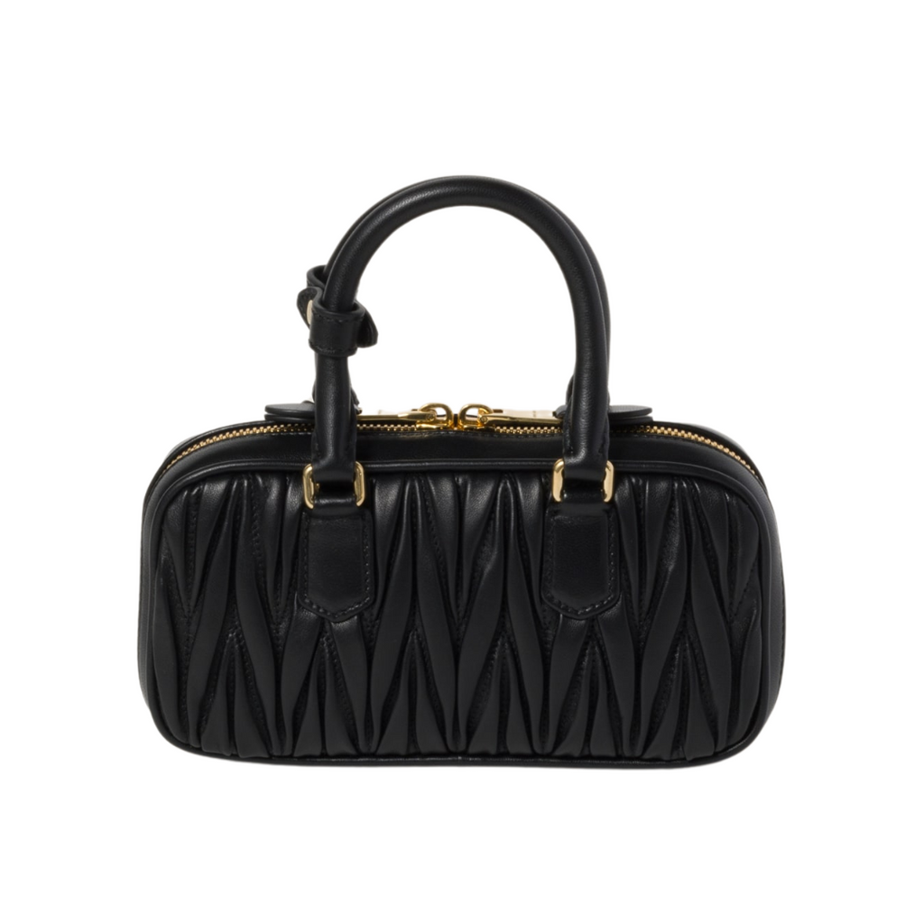 Miu Miu Bag | Arcadie matelassé nappa leather-bag "Black"