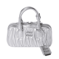 Miu Miu Bag | Arcadie matelassé nappa leather mini-bag "Silver"