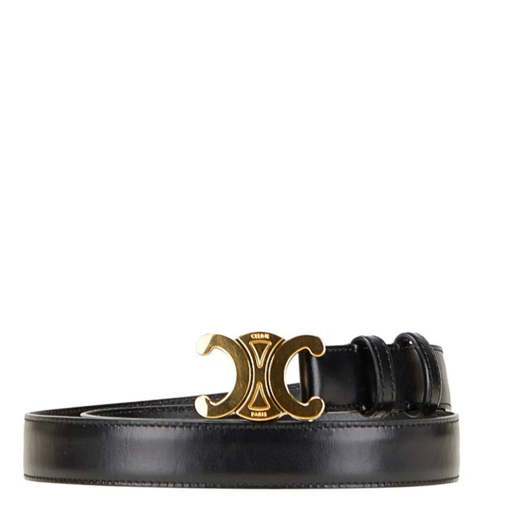 Celine Triomphe belt Black