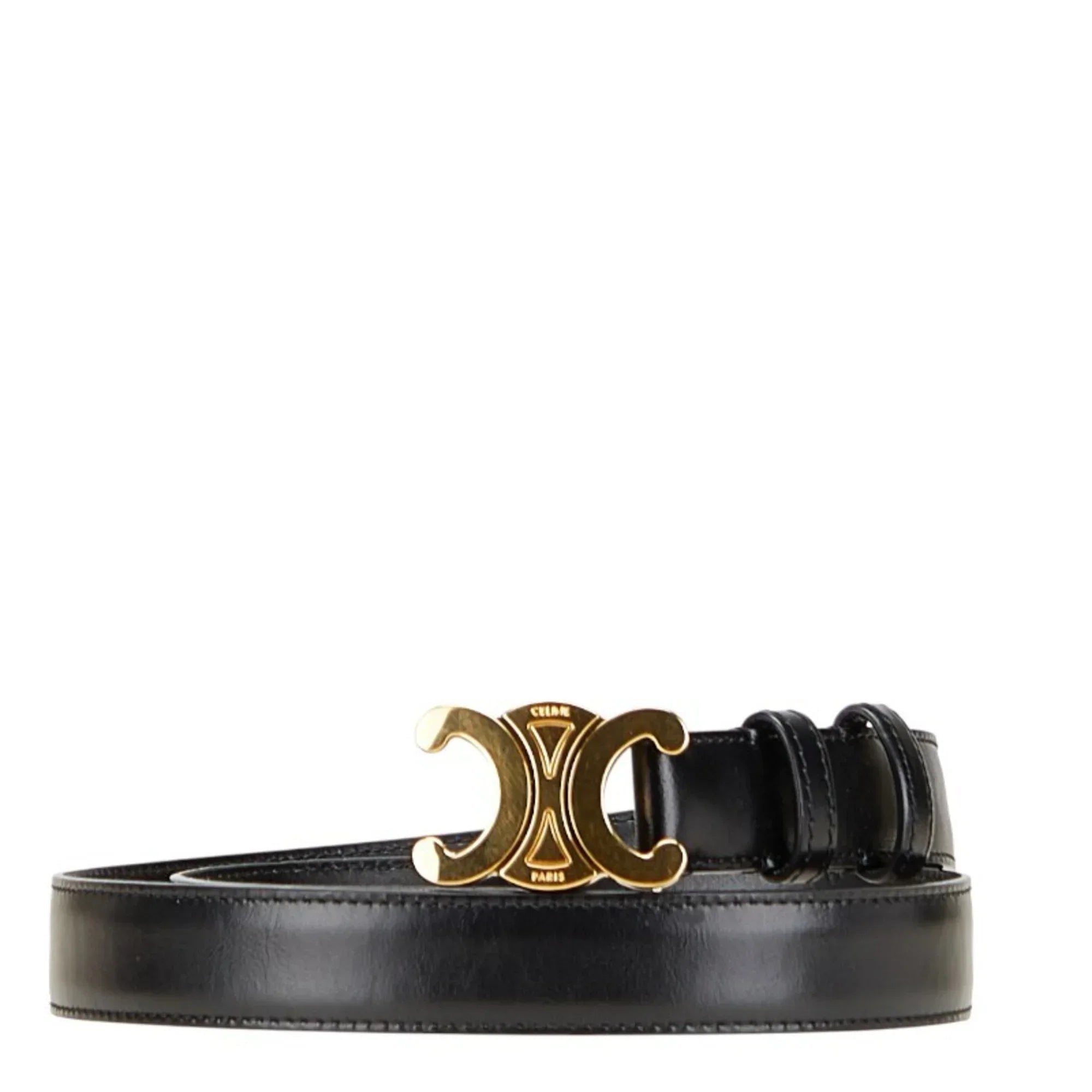 Celine Triomphe belt Black