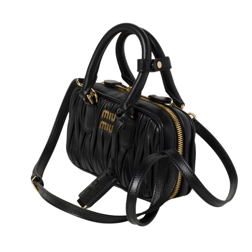 Miu Miu Bag | Arcadie matelassé nappa leather-bag "Black"