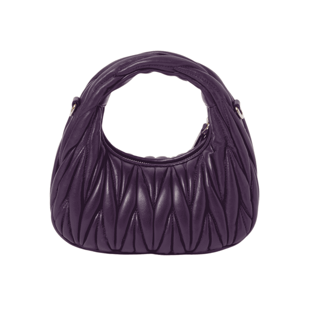Miu Miu Bag | Wander matelassé nappa leather hobo mini-bag "Voilet"