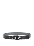 Diesel logo-plaque leather belt
