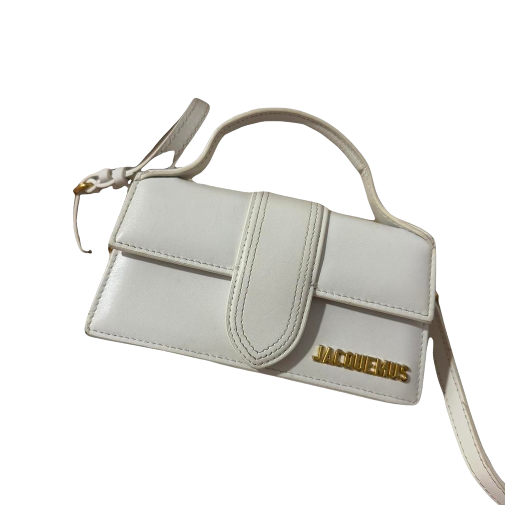 Jacquemus Bag | Le Bambino leather bag in a metallic finish