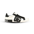 Dolce & Gabbana Portofino Light Strobel Sneakers – Multicolor Canvas & Calfskin (Men’s)