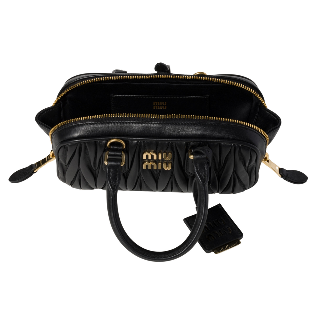 Miu Miu Bag | Arcadie matelassé nappa leather-bag "Black"