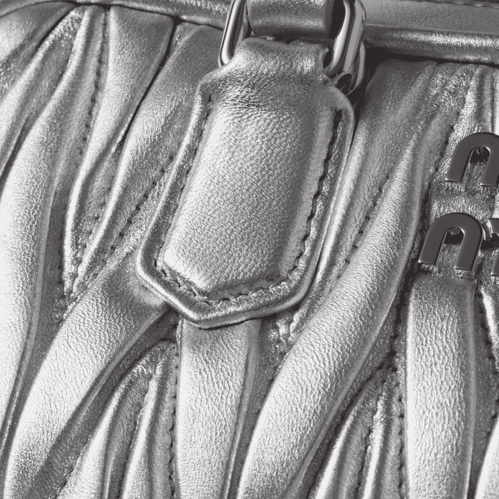 Miu Miu Bag | Arcadie matelassé nappa leather mini-bag "Silver"