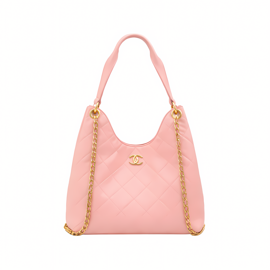 Chanel Bag | Hobo Handbag Light Pink Shiny Lambskin