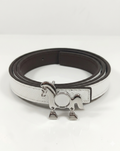 Hermès leather belt White
