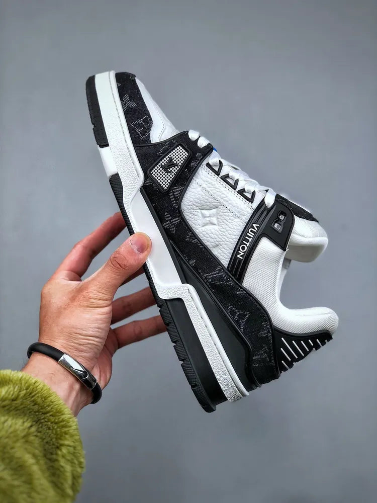 Louis Vuitton Black White Trainer