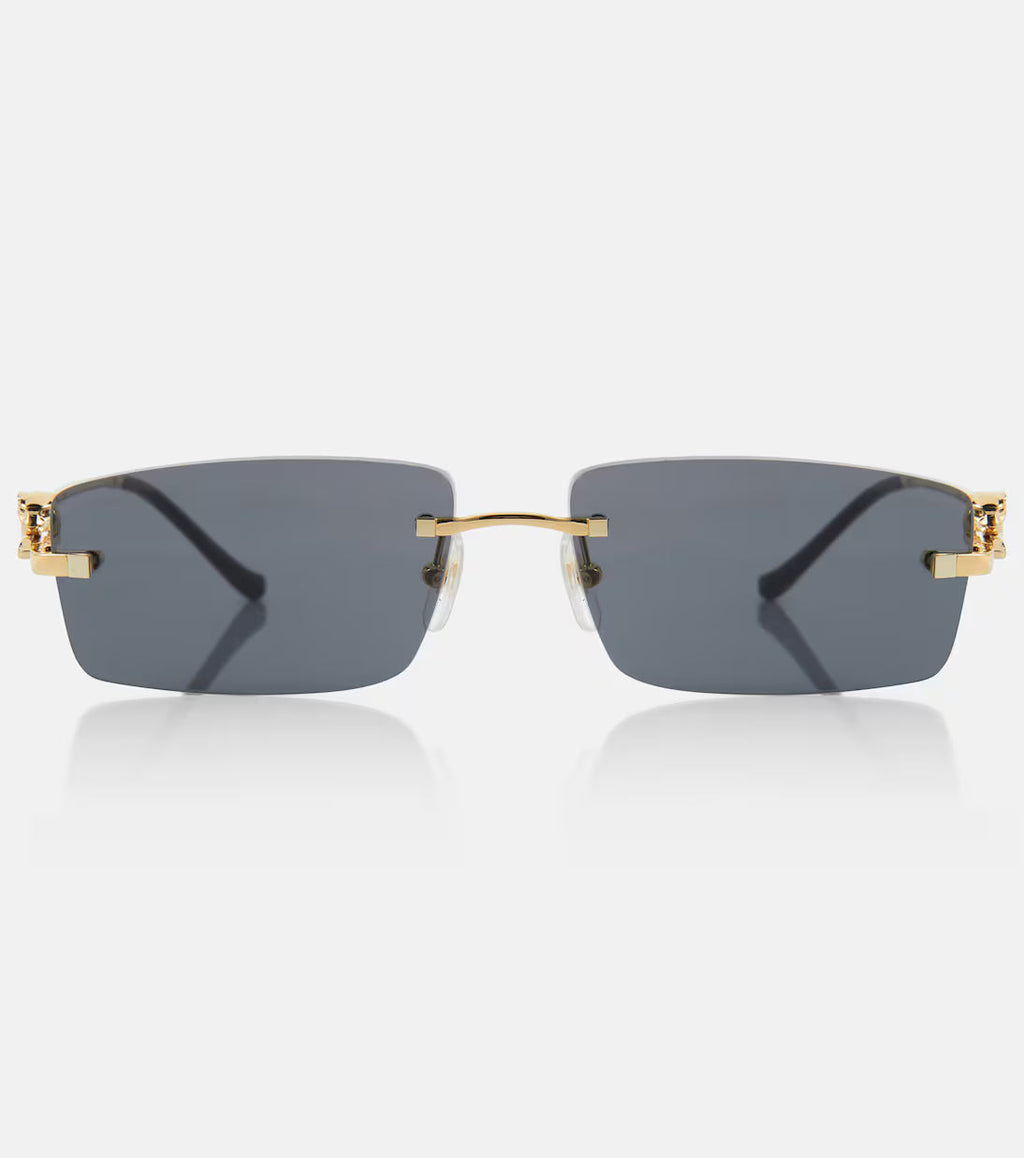 Panthère De Cartier rectangular sunglasses