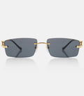 Panthère De Cartier rectangular sunglasses