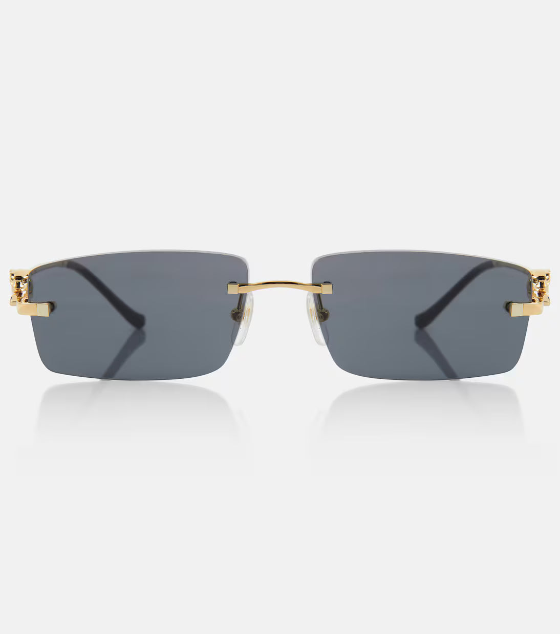 Panthère De Cartier rectangular sunglasses