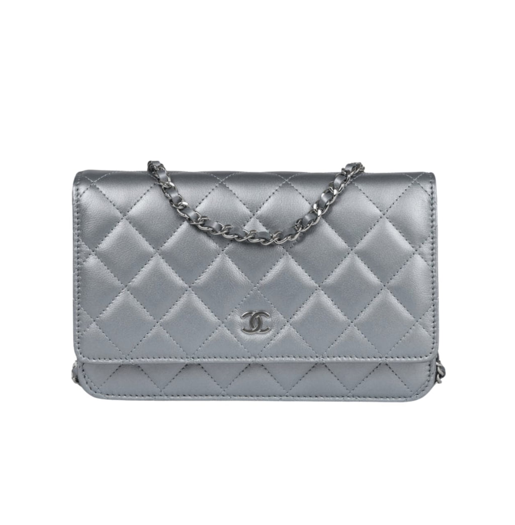 Chanel Bag | Classic Wallet On Chain Silver Metallic