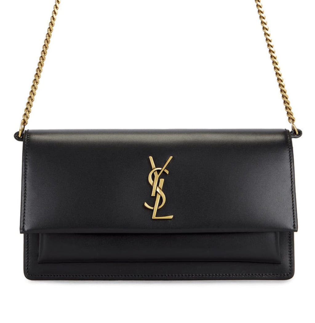Saint Laurent Bag | Sunset Bag.made From Smooth Or Crocodile-embossed Calfskin Leather