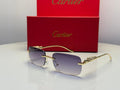 Cartier sunglasses appear to be the Panthère de Cartie