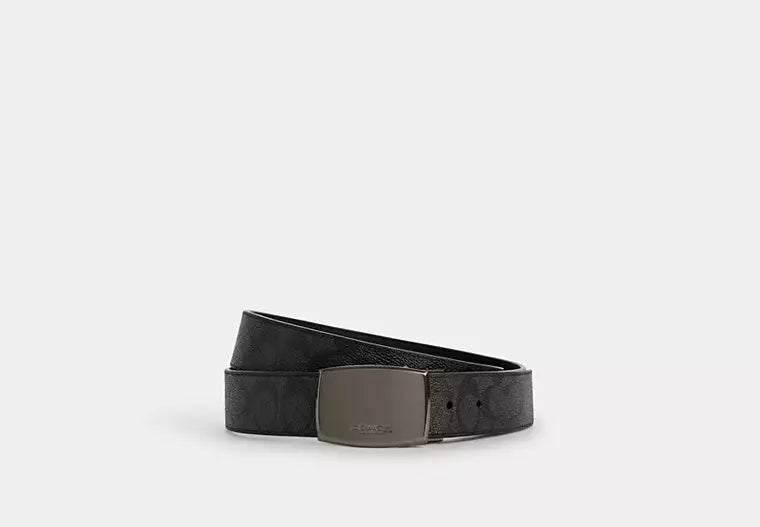 Boxed Plaque And Harness Buckle Cut-To-Size Reversible Belt