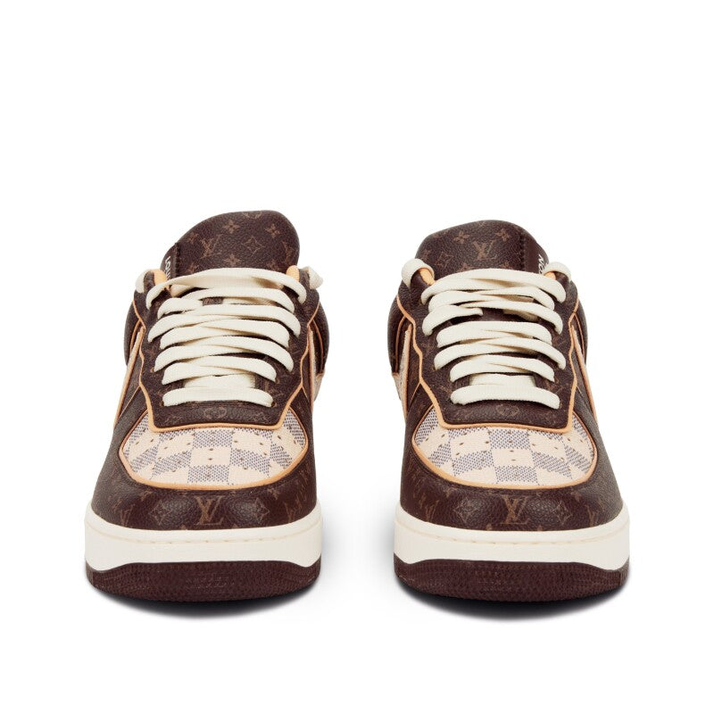 LOUIS VUITTON x NIKE AIR FORCE 1 LOW By Virgil Brown Damier Azur