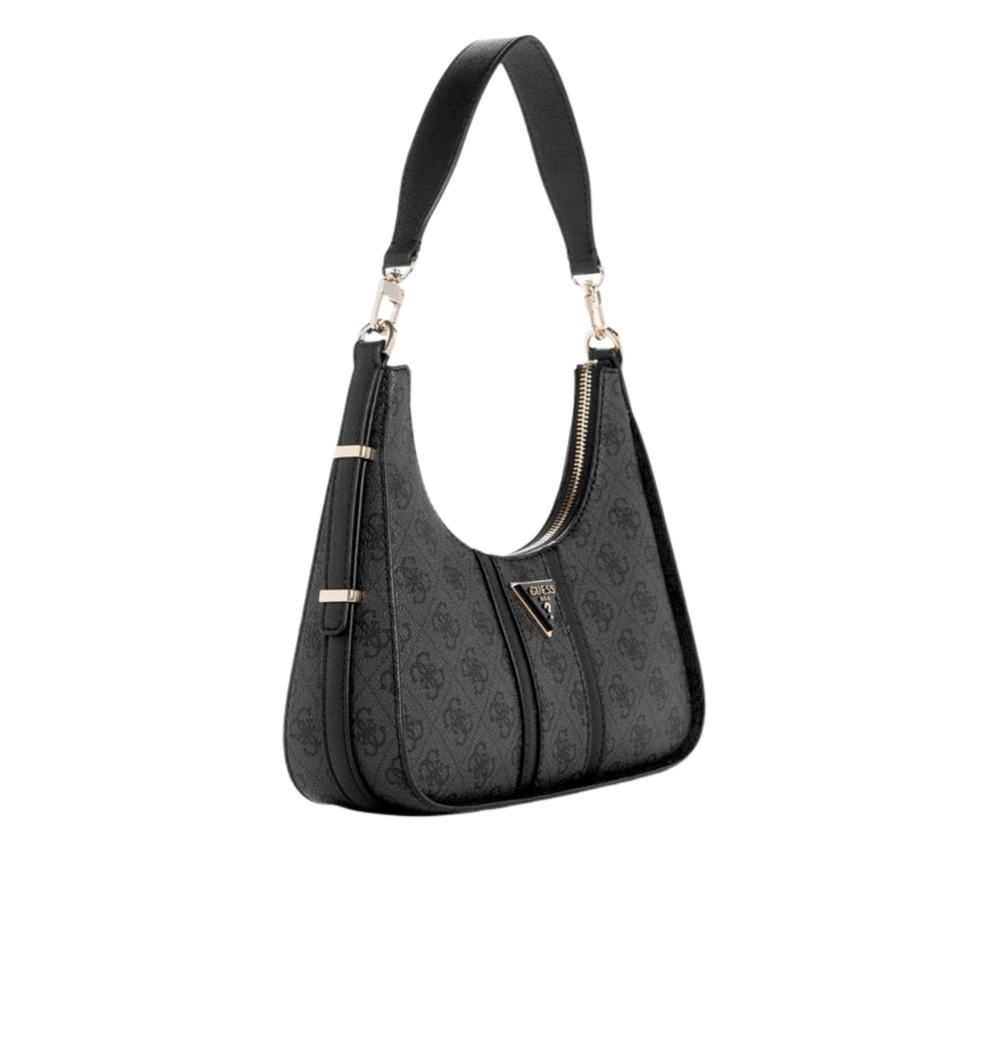 Guess | Noreen Top Zip Shoulder Bag In The Coal Logo