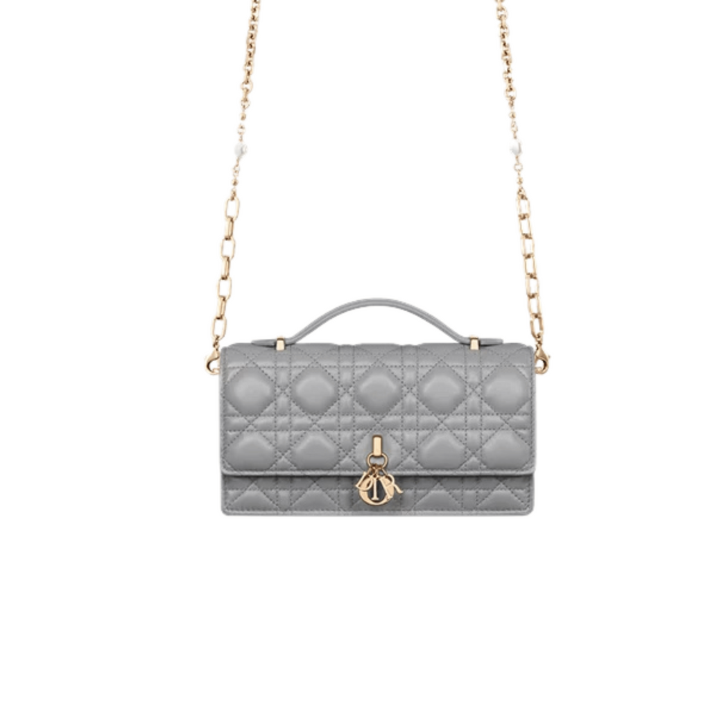 Dior | My Dior Mini Bag In Cloud Blue Cannage Lambskin.