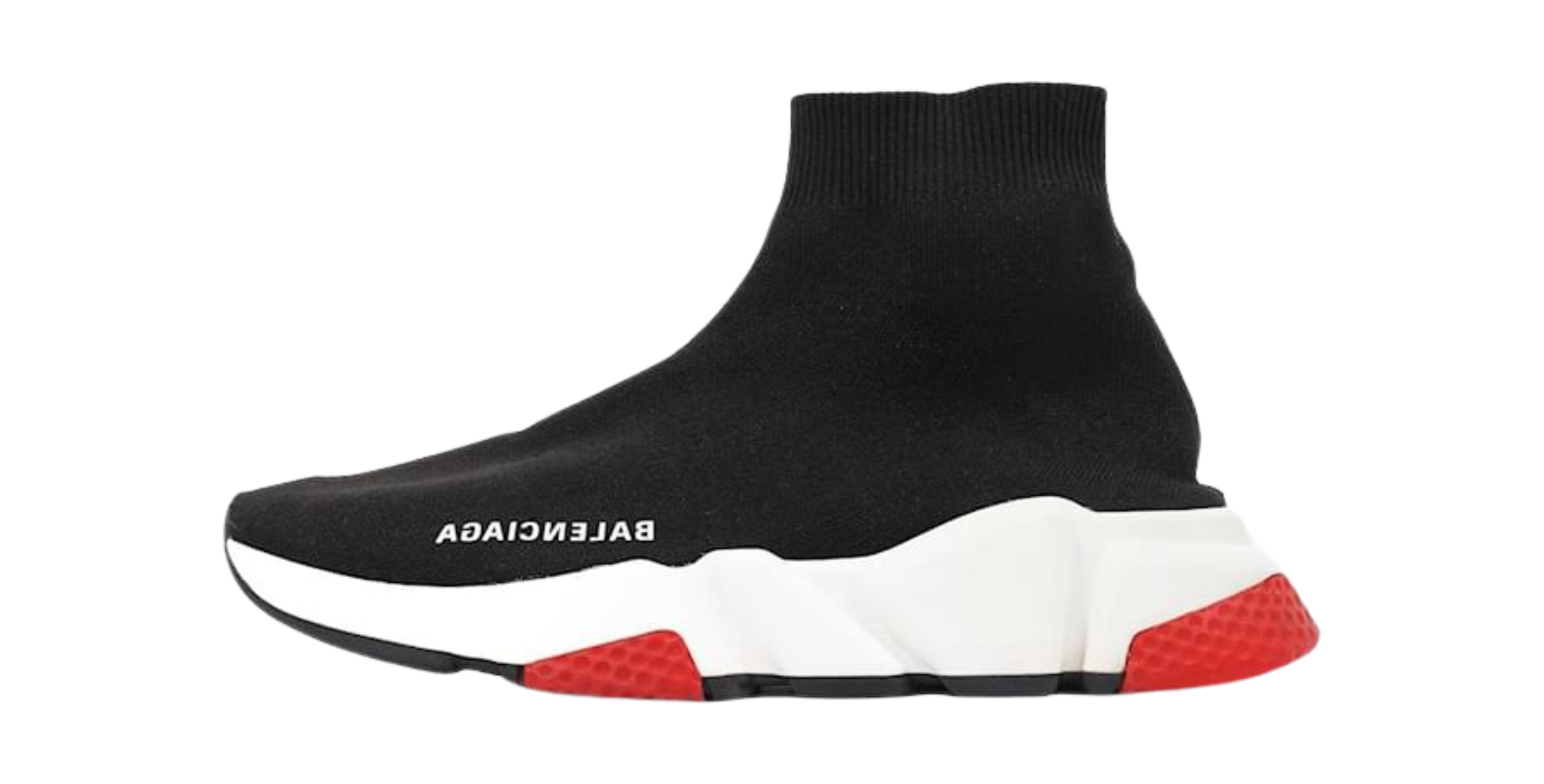 Balenciaga Speed Runner High Tops Black Red