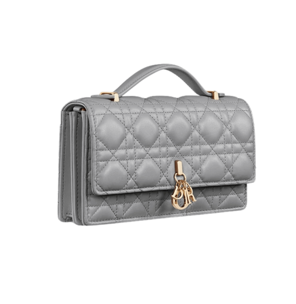Dior | My Dior Mini Bag In Cloud Blue Cannage Lambskin.